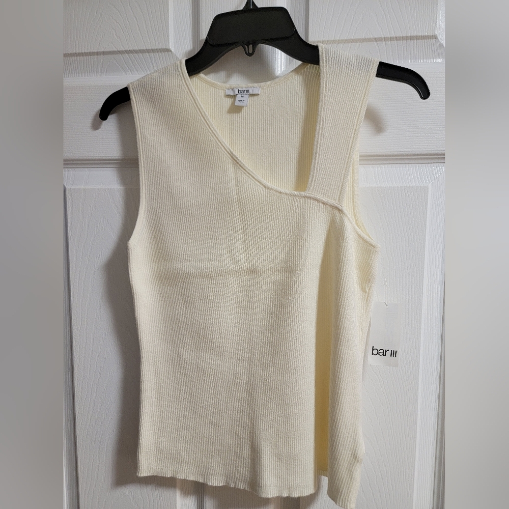 Bar III Asymmetrical Cream Dress